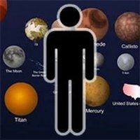 Cosmic Size Explorer 2 Learning Tool