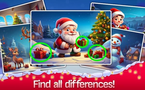 Find the Differences: Merry Christmas Online Puzzle Game