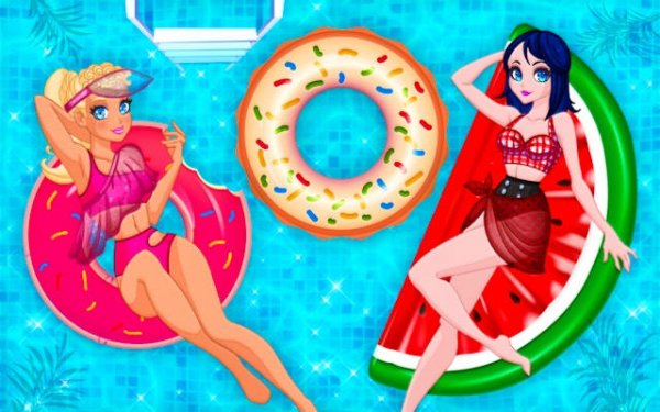 Pool Float Party: Girls Makeover & Design Online Game